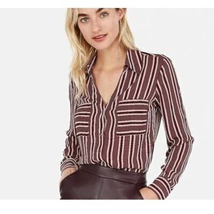 Express Slim Fit Striped Portofino Shirt